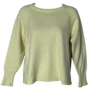 Philosophy Womens Citrine Yellow Long Sleeve Pullover Sweater Size M